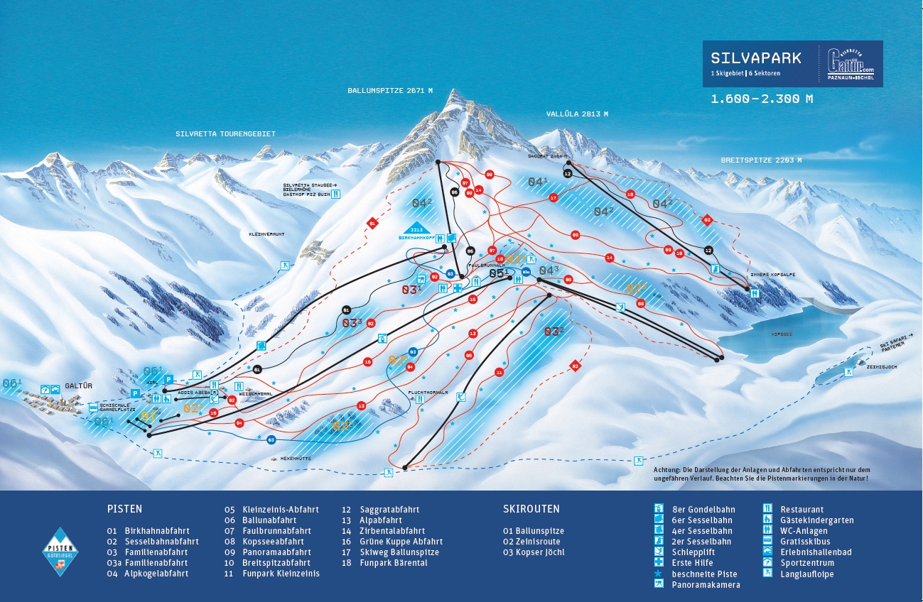 Zwitserland Skigebieden Kaart