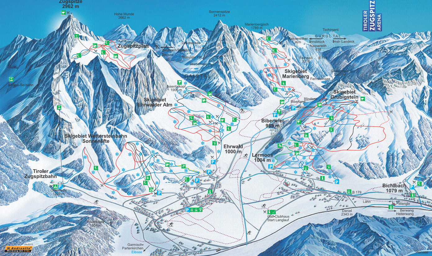 Bichlbach: Skischaukel Berwangertal / Anschluß an Skigebiet Tiroler