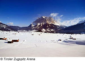 Winter in Ehrwald, Österreich