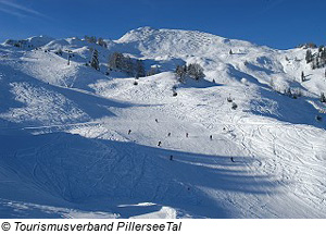 Piste in Fieberbrunn, Tirol, Österreich
