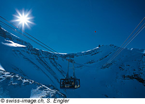 Gondelbahn in Les Diablerets in der Schweiz