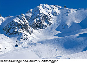 Pisten in Verbier, Schweiz